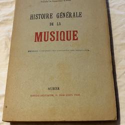 W. L. Landowski Histoire g&eacute;n&eacute;rale de la musique Aubier broch&eacute; d&eacute;dicac&eacute;