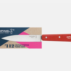 Opinel Office N&deg;112 Rouge - Couteau d'Office Inox 10 cm - Manche Charme - Ref :