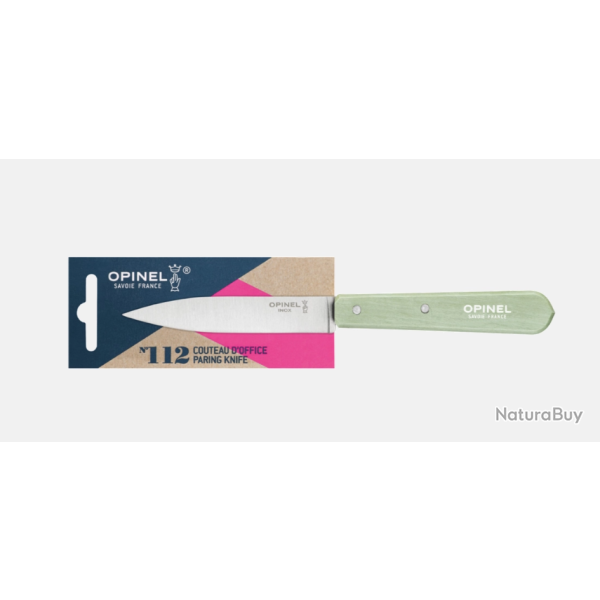Opinel Office N�112 Sauge - Couteau d'Office Lame Inox 10 cm - Manche Charme - Ref : 1175