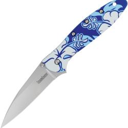 Couteau Pliant Kershaw Leek Flower A/O Lame Acier CPM-MagnaCut Manche Aluminium Linerlock KS1660HI