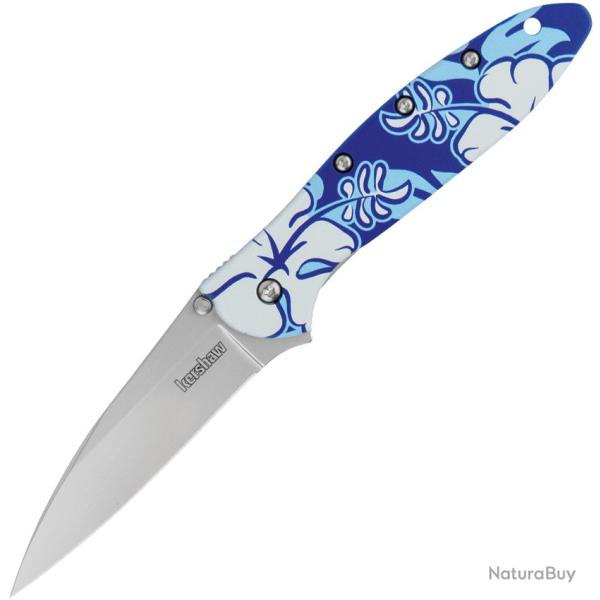 Couteau Pliant Kershaw Leek Flower A/O Lame Acier CPM-MagnaCut Manche Aluminium Linerlock KS1660HI