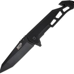 Couteau Pliant Smith & Wesson Border Guard A/O Lame Inox Tanto Manche G10 Noir Linerlock SW1160826