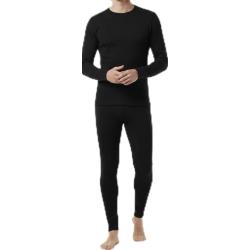 PROMO ! Ensemble de sous-v&ecirc;tements thermiques longs en laine m&eacute;rinos