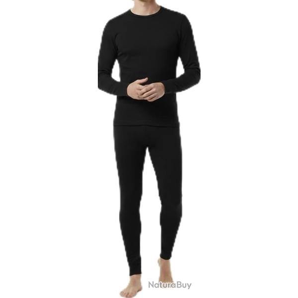 PROMO ! Ensemble de sous-v�tements thermiques longs en laine m�rinos