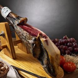 Jambon entier Bellota 50% ib&eacute;rique avec support et couteau