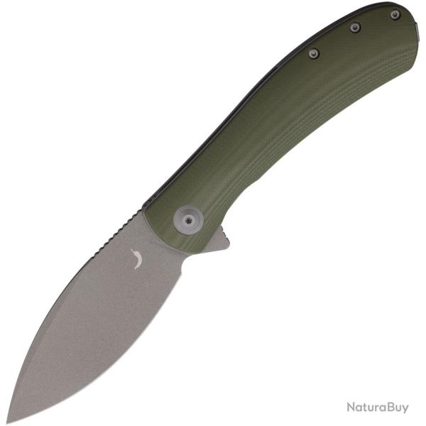 Couteau Pliant Trollsky Mandu XL Lame Acier D2 Manche G10 Vert Olive Linerlock PKM003XL