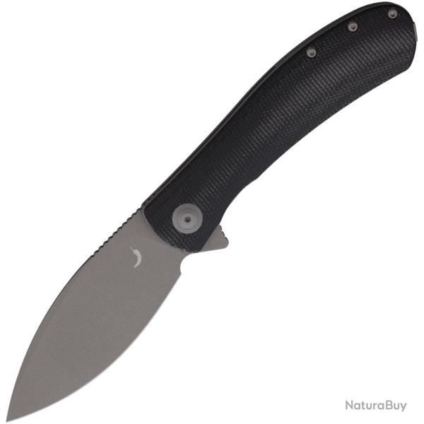 Couteau Pliant Trollsky Mandu XL Lame Acier D2 Manche Micarta Noir Linerlock PKM008XL