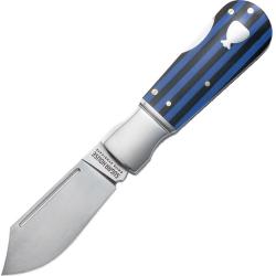 Couteau Sugar House Knife Syndicate Lame Acier 14C28N Manche R&eacute;sine et G10 Bleu et Noir SGHPB020