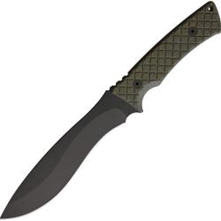 Couteau Fixe Spartan Blades Machai Lame Acier 1095 Manche Micarta Vert &Eacute;tui SBSL002BKGR