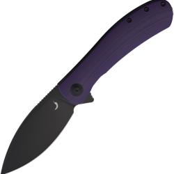 Couteau Pliant Trollsky Mandu XL Pur Lame Acier D2 Manche G10 Violet Linerlock PKM005XL