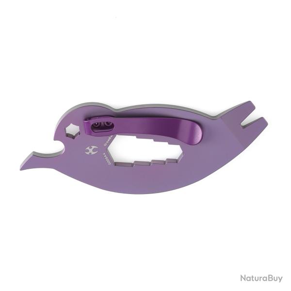 Pied-de-Biche Cl� Plate D�capsuleur Kansept CrowBar Titane Violet G009A4