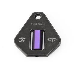 Fidget Spinner Anti-Stress Kansept Twister Titane Noir et Violet G012A3