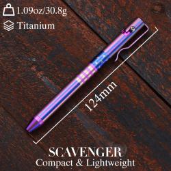 Stylo &agrave; Bille Bolt Action Kansept Scavenger Titane Drapeau Am&eacute;ricain G013H1