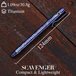 Stylo &agrave; Bille Bolt Action Kansept Scavenger Titane Lightning Strike G013H2