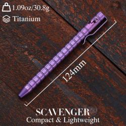 Stylo &agrave; Bille Bolt Action Kansept Scavenger Titane Violet Frag G013H6