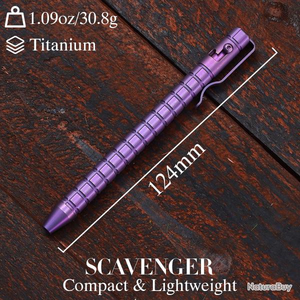 Stylo � Bille Bolt Action Kansept Scavenger Titane Violet Frag G013H6