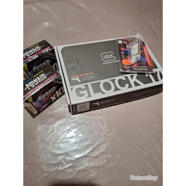 Laser ammo-simulateur de recul- glock 17 gen 5 MOS perfection umarex