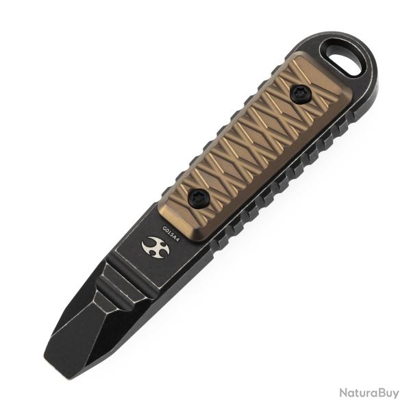 Mini Pied-de-Biche de Poche � Clip Kansept Kursor Titane Noir et Bronze G015A4