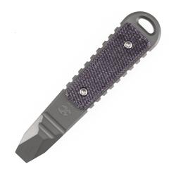 Mini Pied-de-Biche de Poche &agrave; Clip Kansept Kursor Titane et Micarta Violet G015B2