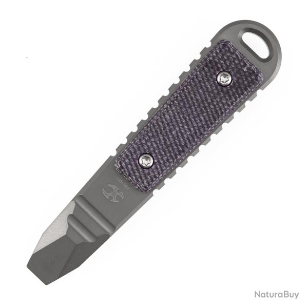 Mini Pied-de-Biche de Poche � Clip Kansept Kursor Titane et Micarta Violet G015B2