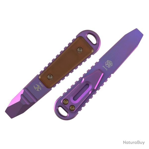 Mini Pied-de-Biche de Poche � Clip Kansept Kursor Titane Violet et PEI G015C1