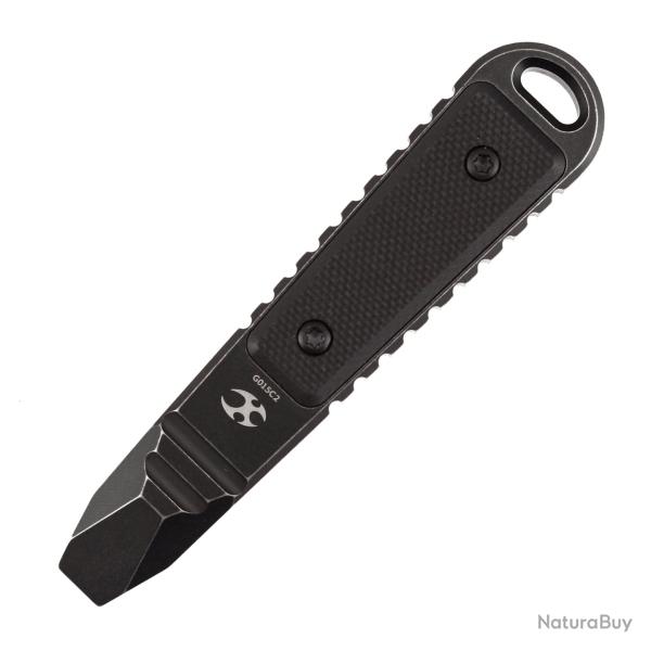 Mini Pied-de-Biche de Poche � Clip Kansept Kursor Titane et G10 Noir G015C2