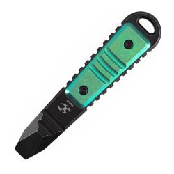 Mini Pied-de-Biche de Poche &agrave; Clip Kansept Kursor Titane Noir et Vert G015C5