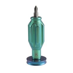 Tournevis de Paume 10 Embouts Kansept Drive-R-Saurus Titane Vert G018P2
