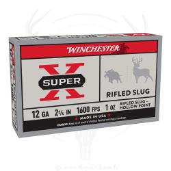 5 balles SUPER-X Cal.12/70 28Grs WINCHESTER