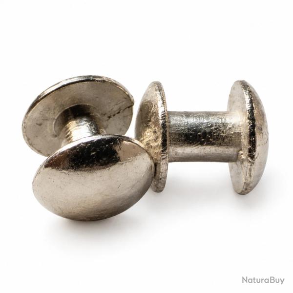 Lot de 2 Rivets pour Jugulaire Casque Adrian M26 - Arm�e Fran�aise WW2 1939-1945