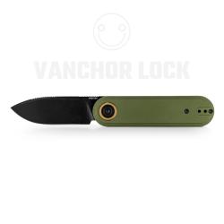 Couteau Vosteed Corgi V V Lame Acier 154CM Manche Alu Vert Vanchor Lock VOSA5102