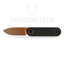 Couteau Vosteed Corgi V V Lame Acier 154CM Manche Alu Noir Vanchor Lock VOSA5101