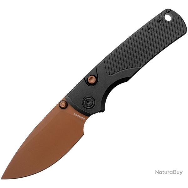 Couteau Pliant Vosteed Porcupine TiSlim Lame Acier 154CM Manche Titane Noir Top Liner Lock VOSA4802