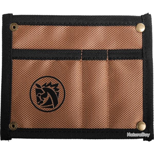 Pochette Couteau Nylon Vosteed 3 Compartiments Marron et Noir VOSX0131