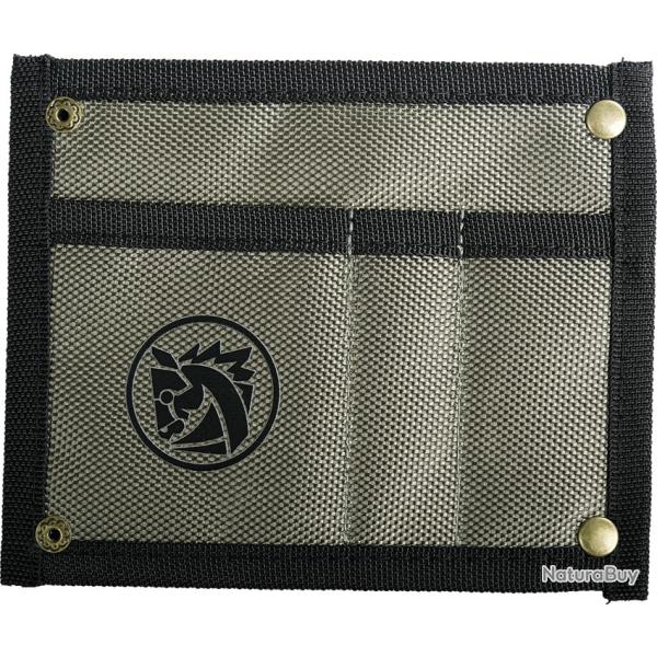 Pochette Couteau Nylon Vosteed 3 Compartiments Vert et Noir VOSX0134