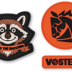 Lot de 3 Patchs PVC Vosteed Morale Patch Velcro VOSX0177