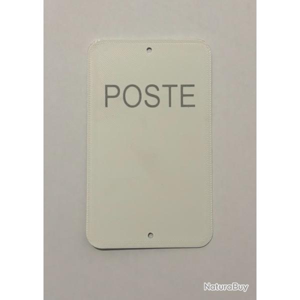 Num�ro de poste ou battue vierge x10 blanc