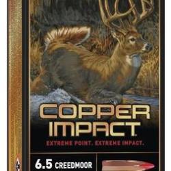 Cartouches Winchester Extrem point cal 6.5 Creedmoor 125 gr 8.1 g