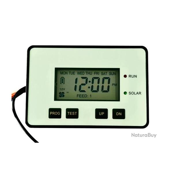 Programmateur digital Pisteurs pour agrainoir automatiques 6V&12V Hebdomadaire