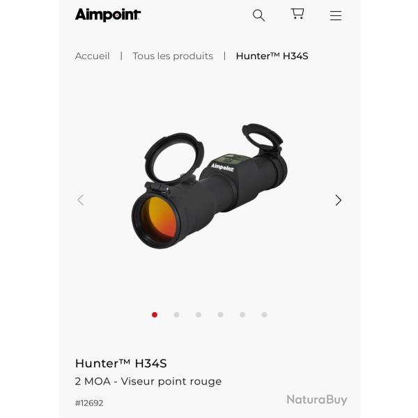 Aimpoint.HUNTER H34SVISEUR POINT ROUGE