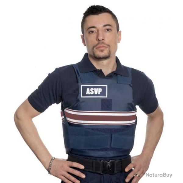 Gilet pare-balles IIIA + housse ASVP homme L