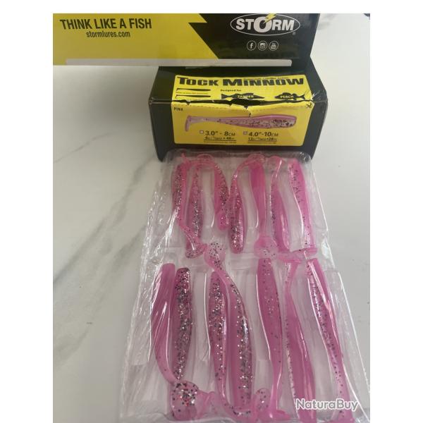 Storm Tock Minnow 4.0" Pink - Lot 14 leurres - Neufs & emball�s