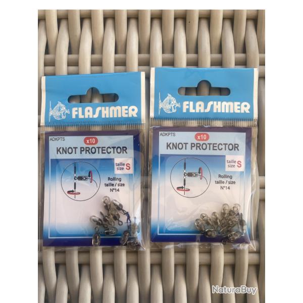 Lot de 2 blisters - Knot Protector FLASHMER Taille S - N�14 - neuf - r�f ADKPTS