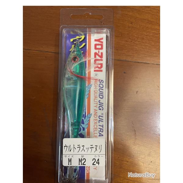 Turlutte Yo-Zuri A325-24 - Verte - Taille S M2 - Flottante - Neuve Blister