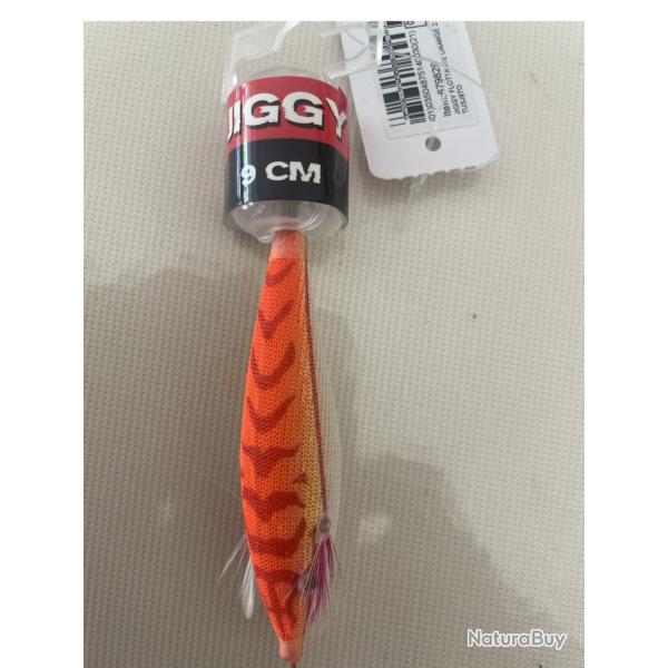 Sea Squid turlutte flottante 9 cm - orange/blanc - TUSJ9TO - Neuf