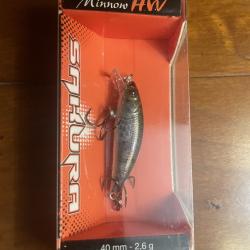 Sakura Phoxy Minnow HW 40S ? Real Life Chabot ? Coulant 0,75 m ? Neuf ??
