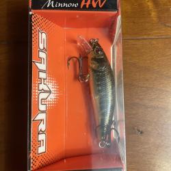 Sakura Phoxy Minnow HW 40S - Ghost Green Vairon - Coulant 0,75 m - Neuf