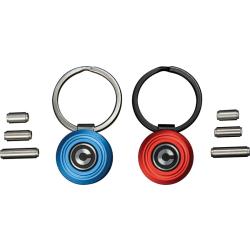 Porte-Cl&eacute;s Jeton Civivi Key Coin Set Rouge et Bleu Rondelles Bronze Vis de Pivot Rechange CIVC230563