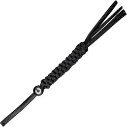 Dragonne Paracord Tress&eacute;e Perle Titane Noire pour Couteau Civivi Sphere CIVCA09A