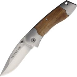 Couteau Pliant Winchester Lame Inox Manche Bois Linerlock G31000306